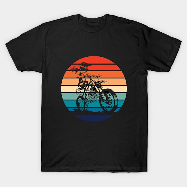 Dirt Biking - Dirt Biker Retro T-Shirt by Kudostees